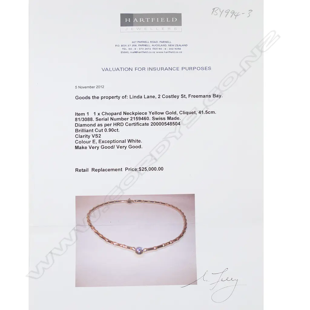 An impressive Chopard 18ct gold rhodium plated and diamond cliquet necklace, Image 1++