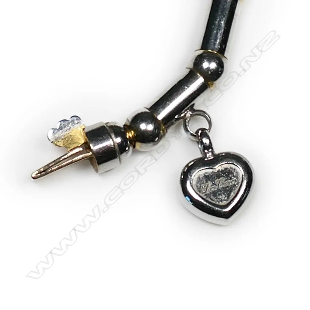 An impressive Chopard 18ct gold rhodium plated and diamond cliquet necklace, Image 1++