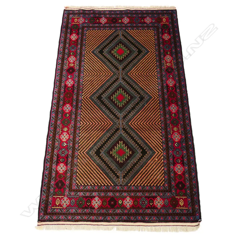 HAND KNOTTED BALUCHI RUG 2000 x 1100mm Image 1++