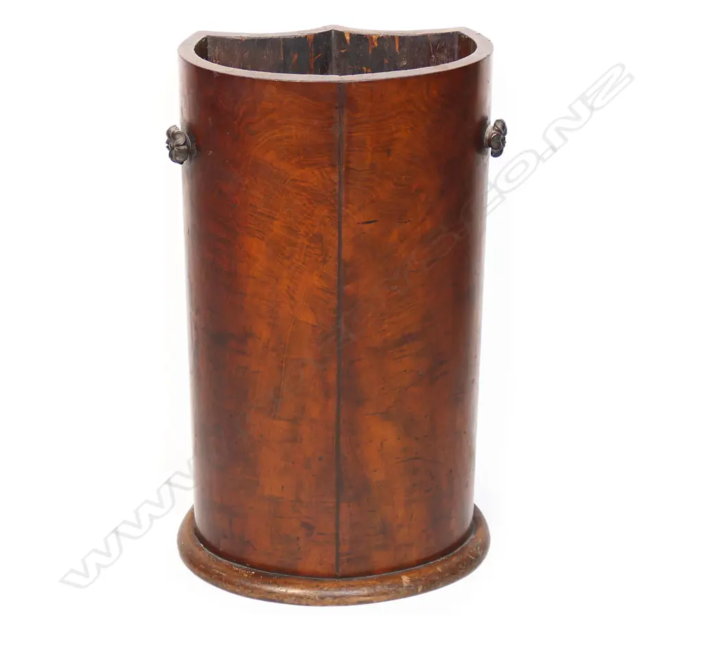 A Victorian flame mahogany stick stand, Image 1++