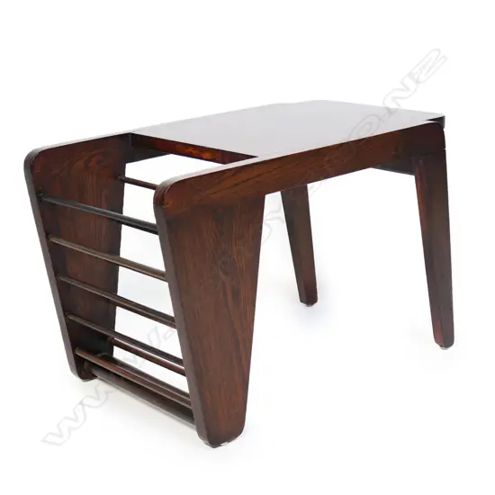 A rare Ernst Plischke attributed oak coffee table,