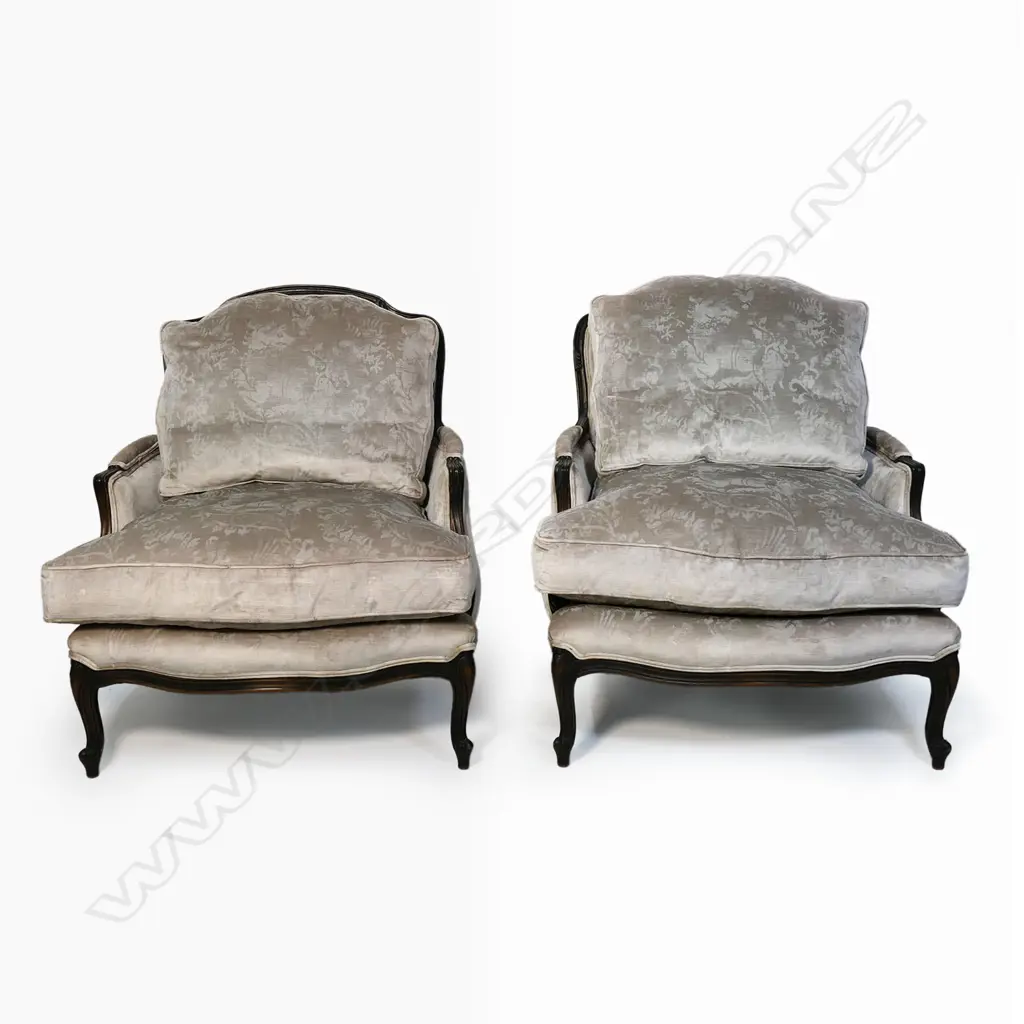 A pair of Designers Collection French style arm chairs, Image 1++