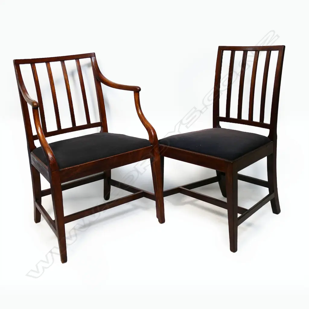A set eight mahogany early Victorian chairs, Image 1++