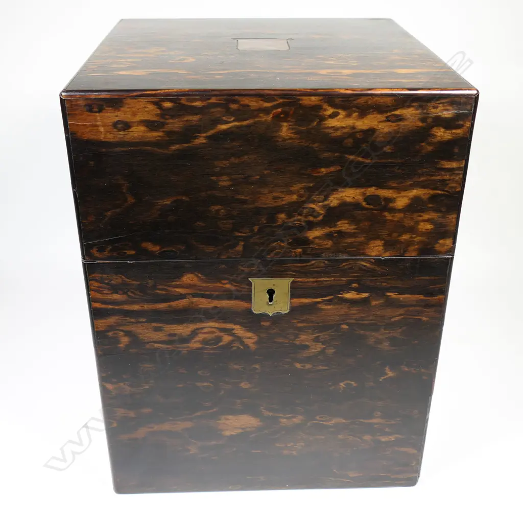 A Victorian coromandel wood decanter box, Image 1++
