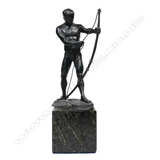 An early 1900s bronze figure,