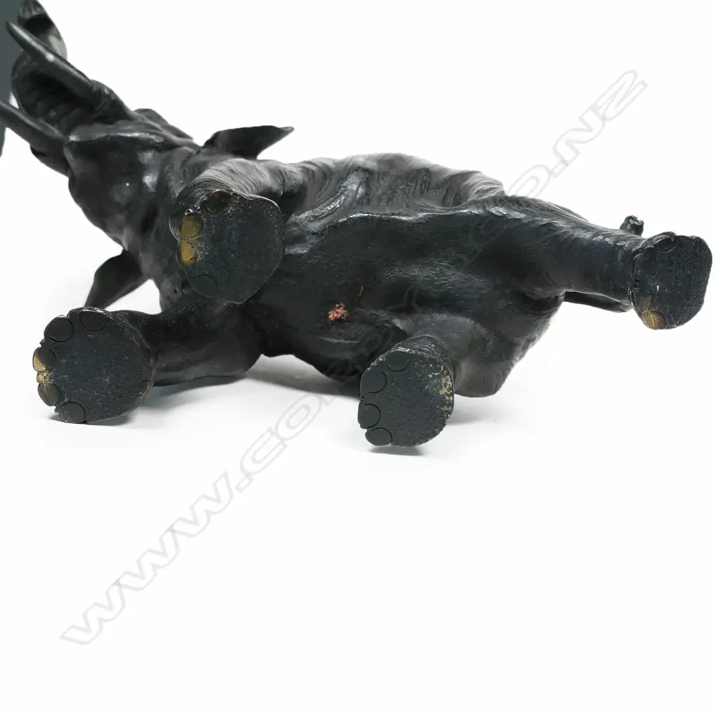 An early 1900s bronze elephant, Image 1++