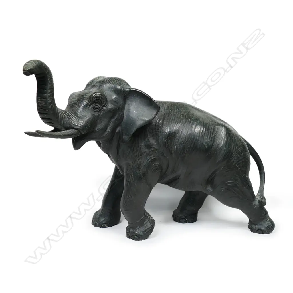 An early 1900s bronze elephant, Image 1++
