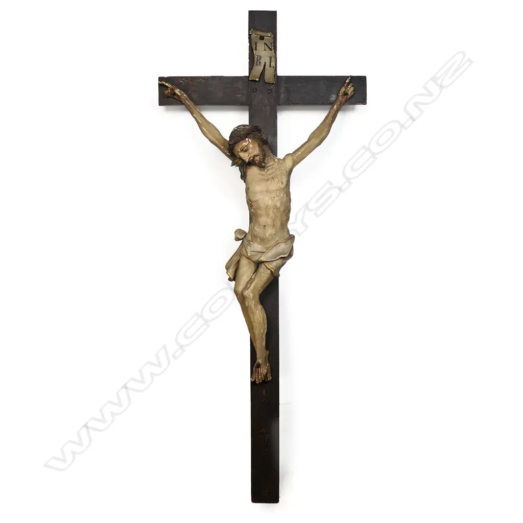 A large antique French crucifix, Image 1++