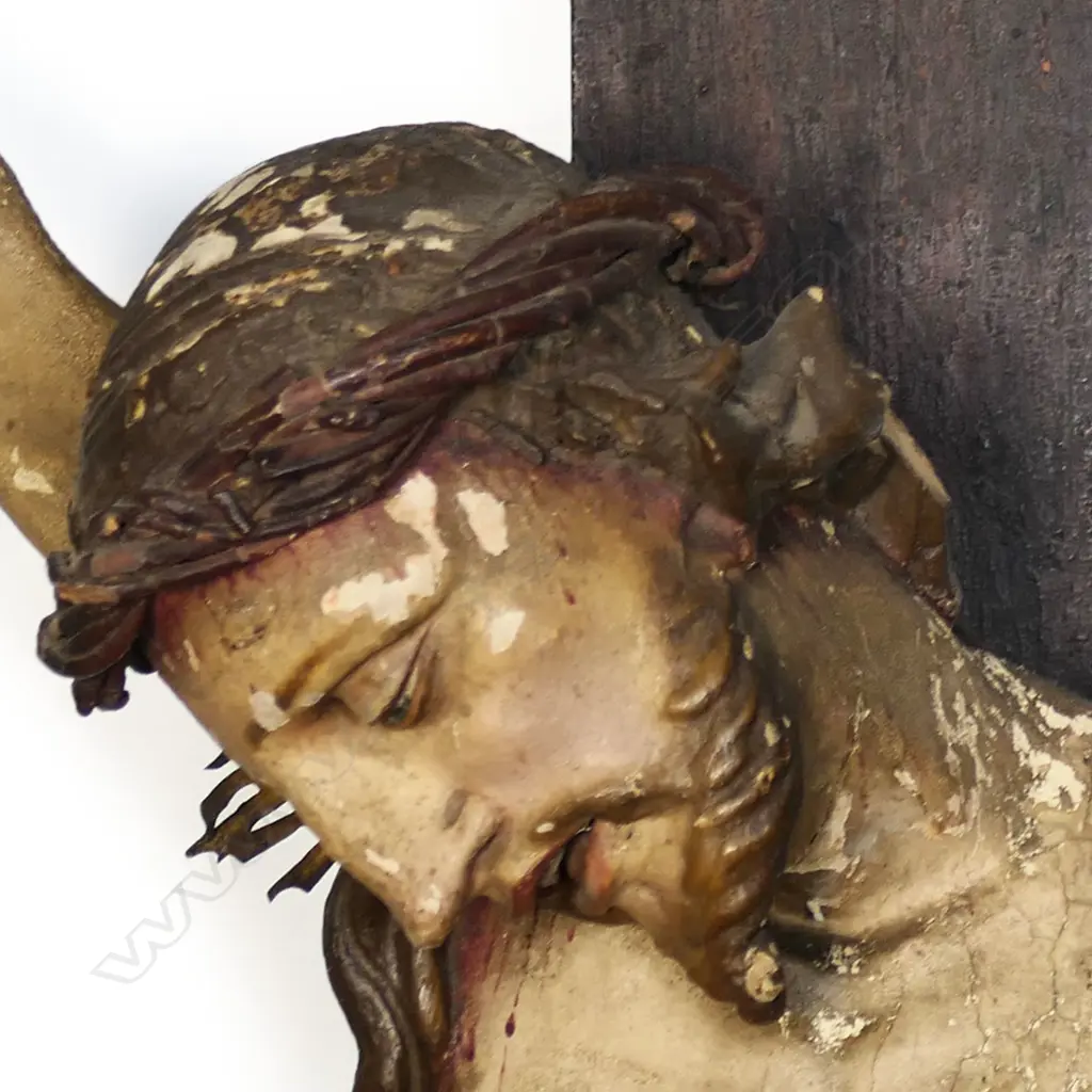 A large antique French crucifix, Image 1++