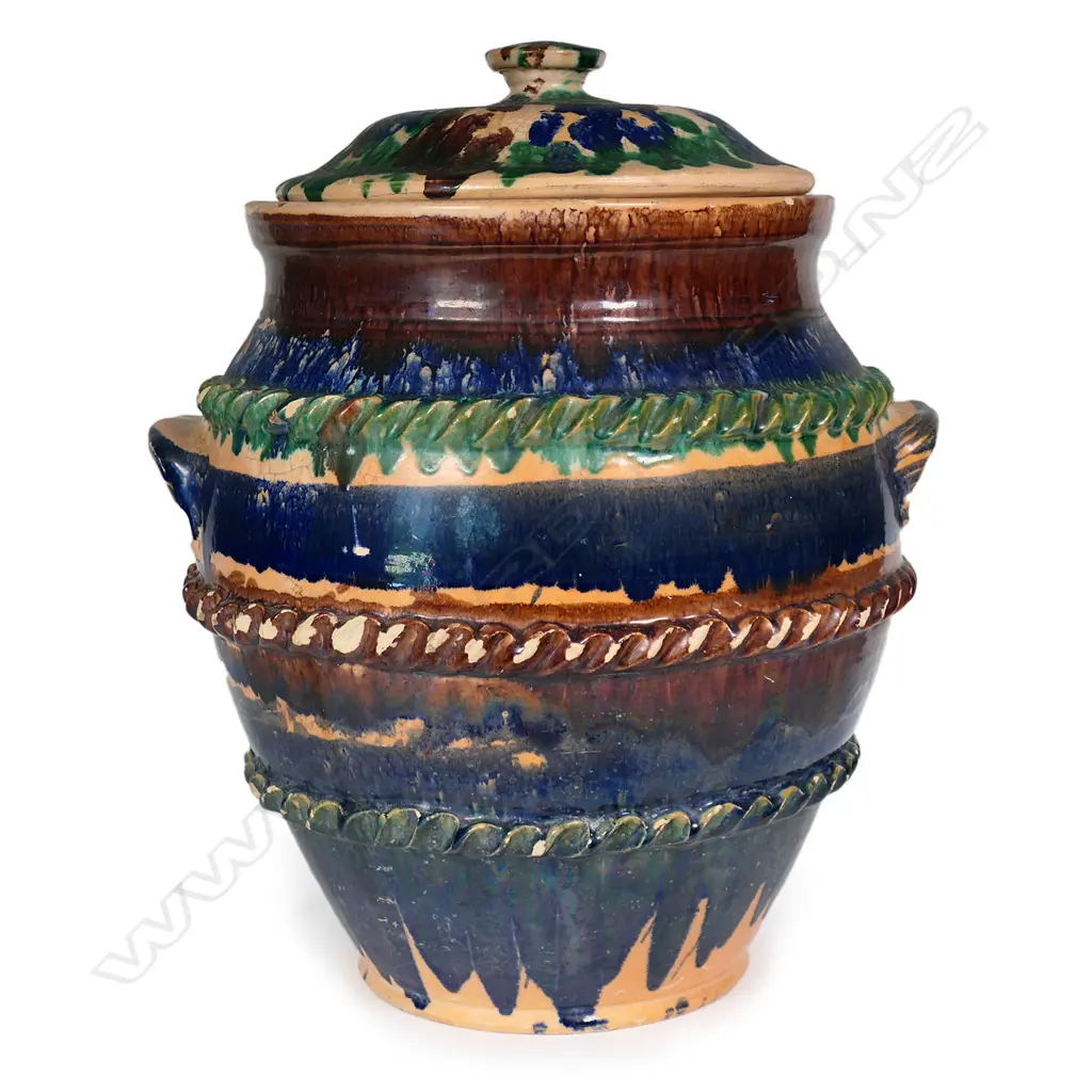 A large Jova Rancich pottery lidded jar, Image 1++
