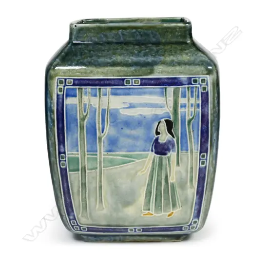 A Royal Doulton Lambeth pottery Arts and Crafts vase,