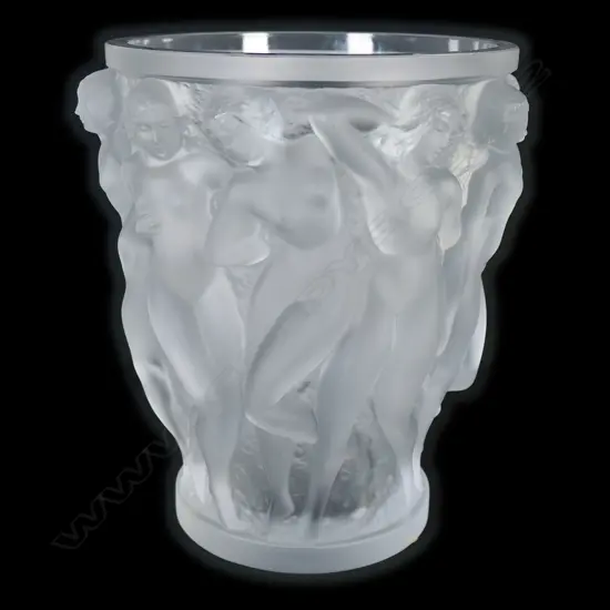 A late 20thC Lalique vase,