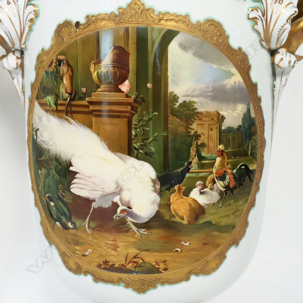 A pair of impressive 20thC Rosenthal lidded urns, Image 1++