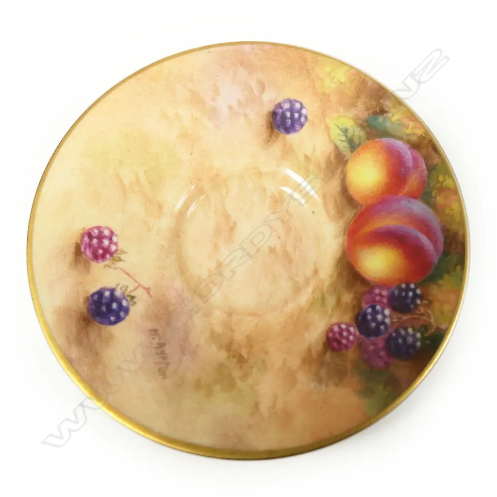 A Royal Worcester fruit painted miniature tea service, Image 1++