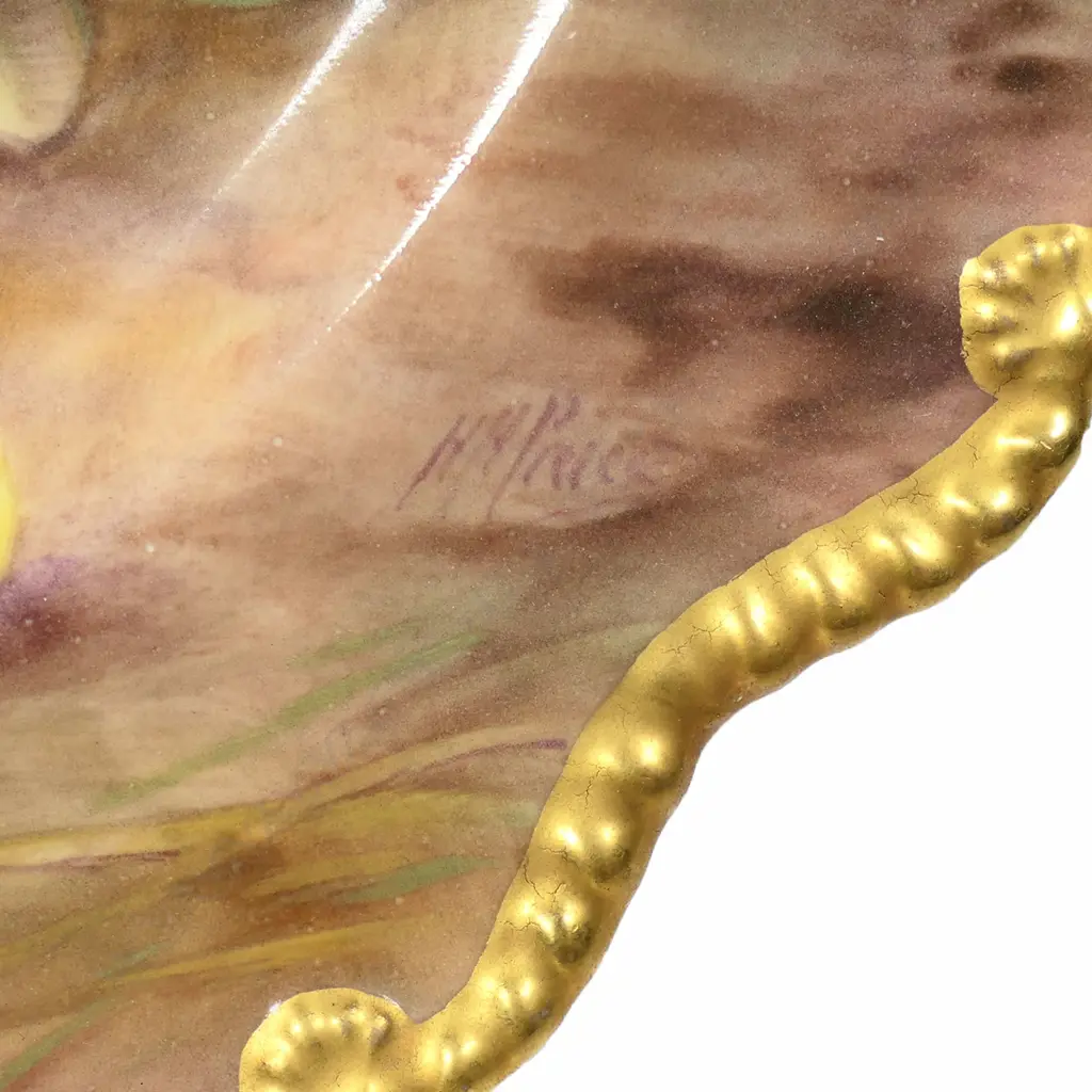 A c.1950 Royal Worcester fruit hand painted plate, Image 1++