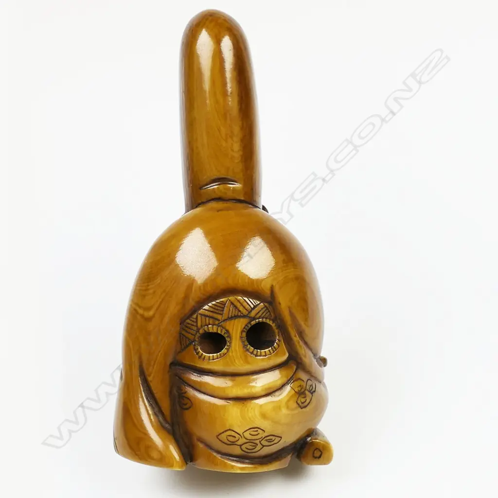 Ivory netsuke of Fukurokuju, Image 1++