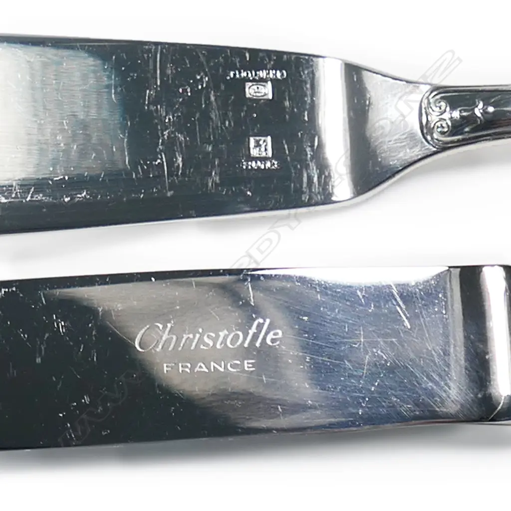 An impressive Christofle silver plate twelve place cutlery set, Image 1++