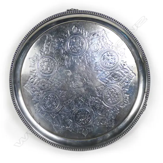 An early Victorian silver salver,