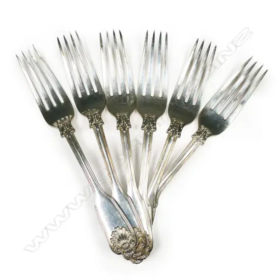 Six Victorian silver forks,