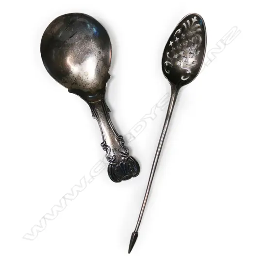 Two Georgian silver spoons,