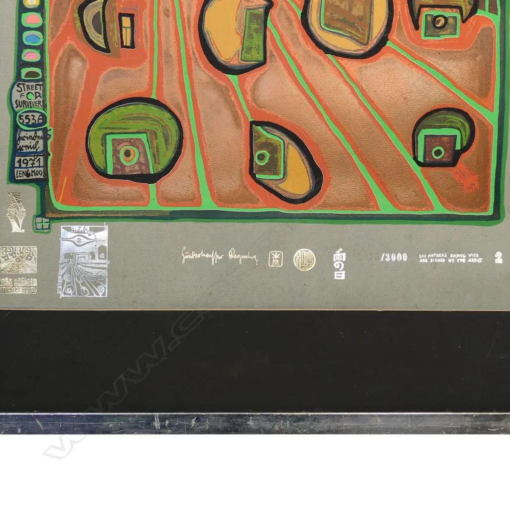 Friedensreich Hundertwasser (1928-2000), 'Street for Survivors', Image 1++