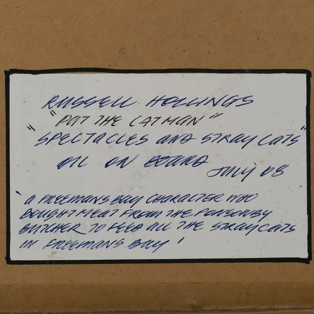 Russell Hollings (NZ 1948-) 'Spectacles and Stray Cats', Image 1++