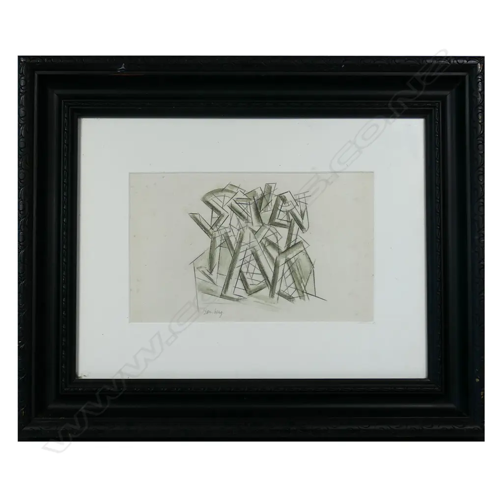 David Bomberg (UK 1890-1957) untiled abstract drawing, Image 1++