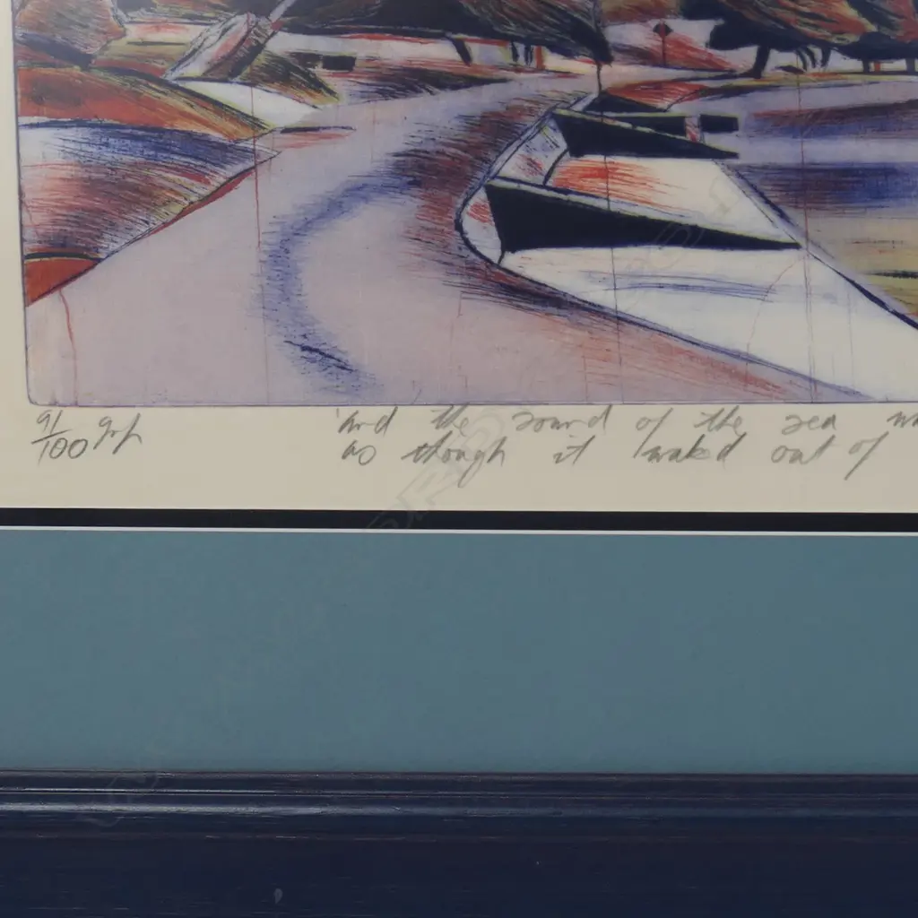 Stanley Palmer (NZ 1936-) 'And the sound of the sea...' Image 1++