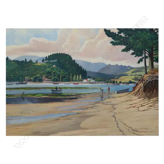 Cyril Whiteoak (1920-2009) Coromandel Estuary,