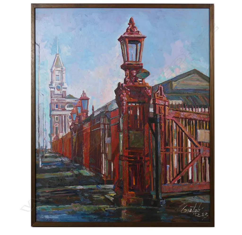 Francisco Carratala (Spain) 'Red Gates Auckland Wharves', Image 1++