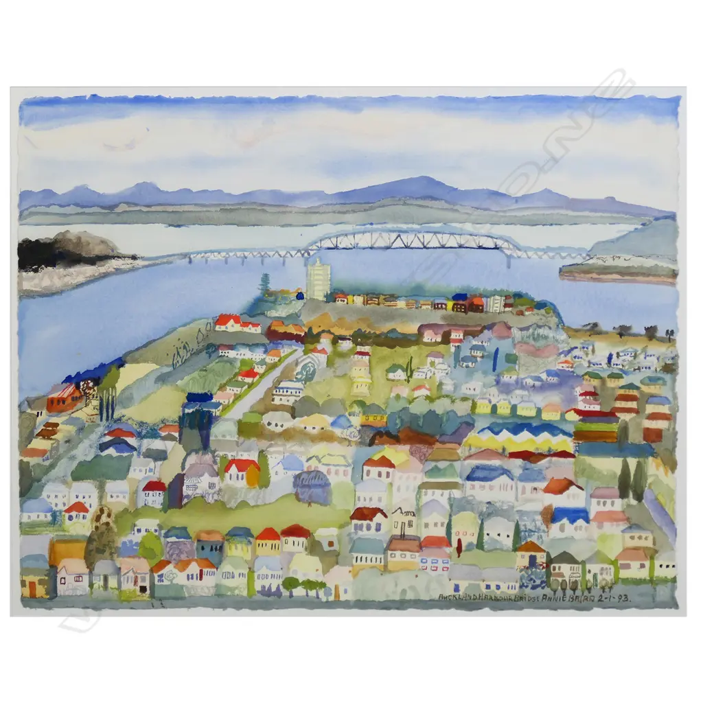 Annie Baird (1932-1999) 'Auckland Harbour Bridge', Image 1++