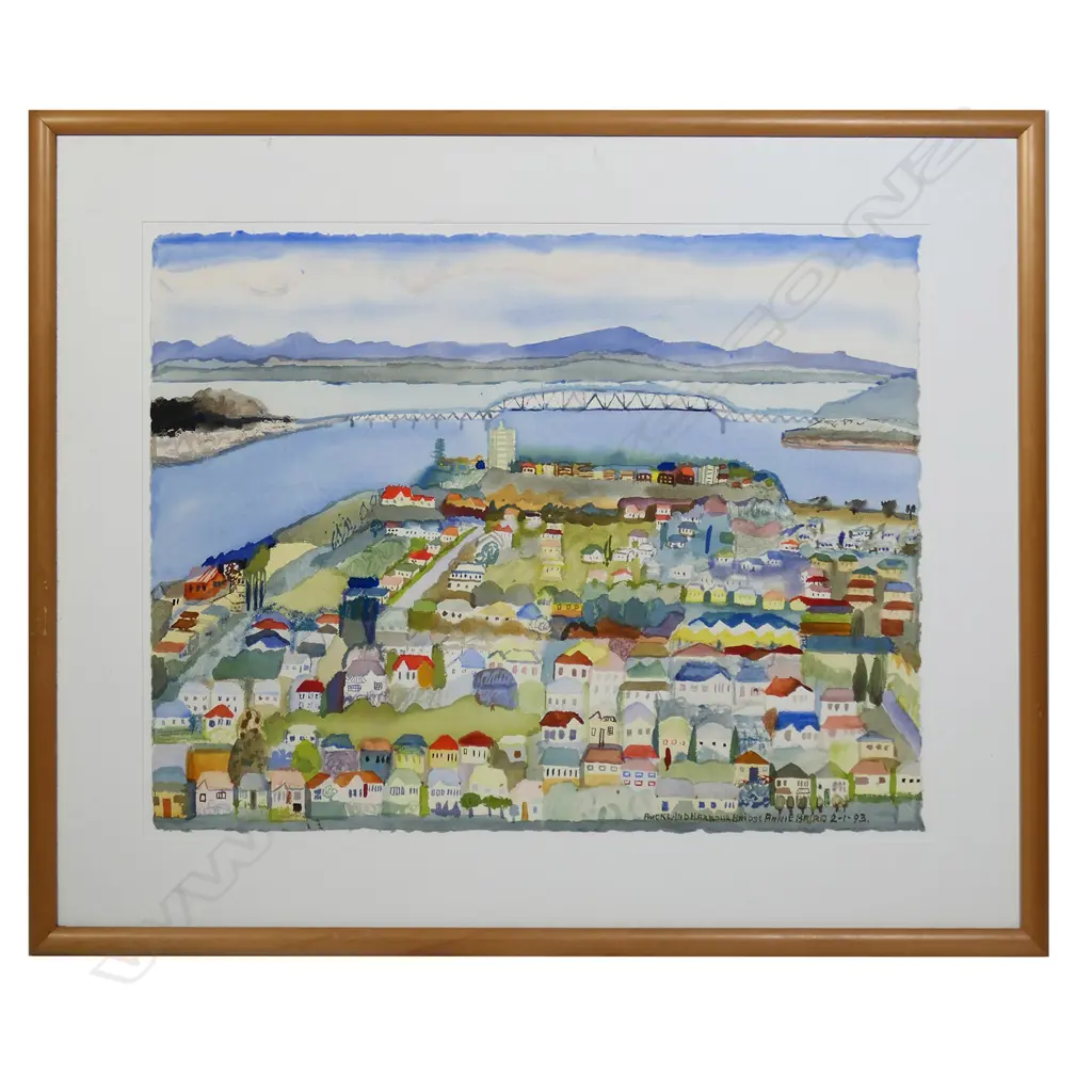 Annie Baird (1932-1999) 'Auckland Harbour Bridge', Image 1++