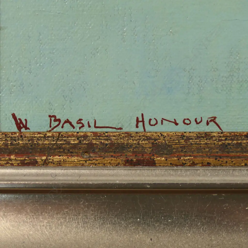 W. Basil Honour (NZ 1897-1988) Lake Scene, Image 1++