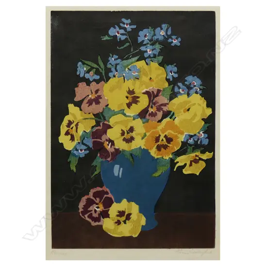 Thomas Todd Blaylock (UK 1876-1929) 'Pansies',