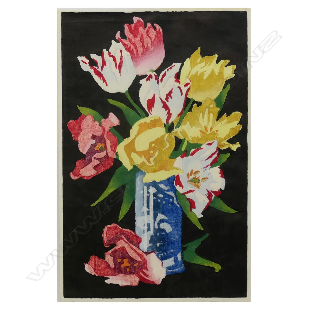 Thomas Todd Blaylock (UK 1876-1929) 'Tulips', Image 1++