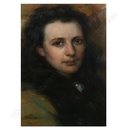 William M. Pratt (Scotland 1854-1936) Portrait of a Young Woman,