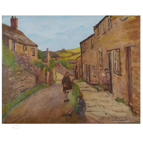 Joseph Andrews (UK.1874-1936) untitled Village Life,
