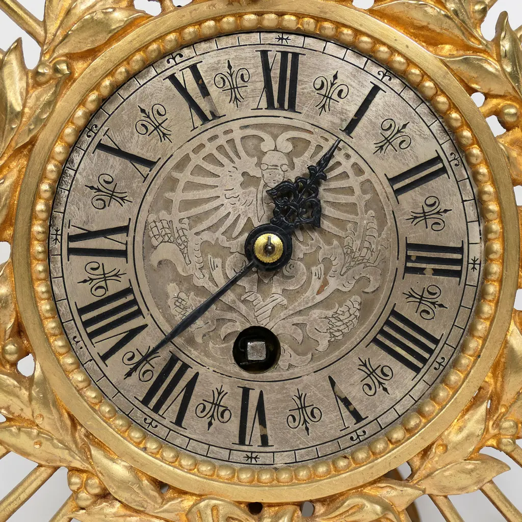 An uncommon late 19thC French gilt metal penny farthing bicycle clock, Image 1++