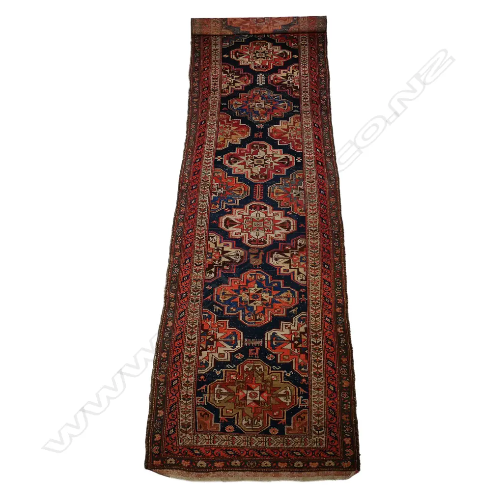 A semi antique Persian Kasak runner rug, Image 1++