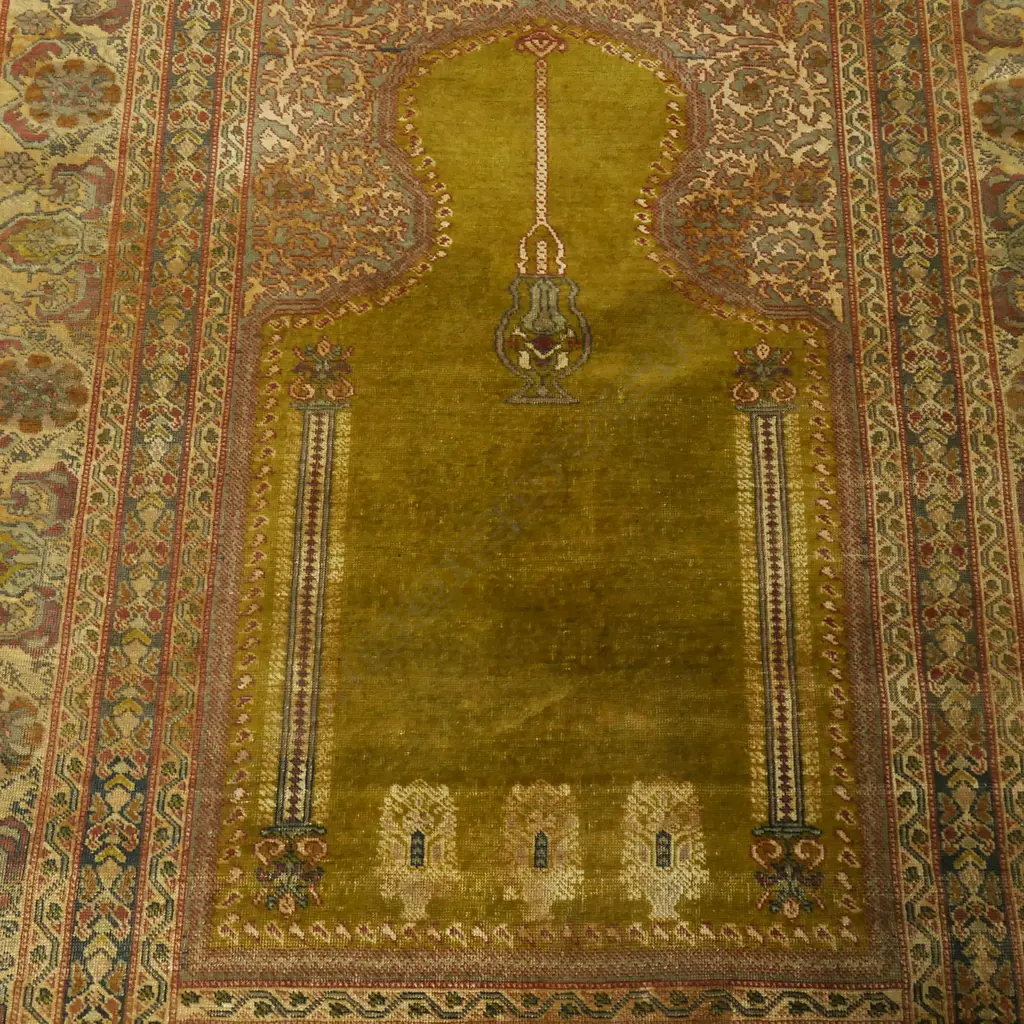 A fine semi antique Persian Kayseri prayer rug, Image 1++