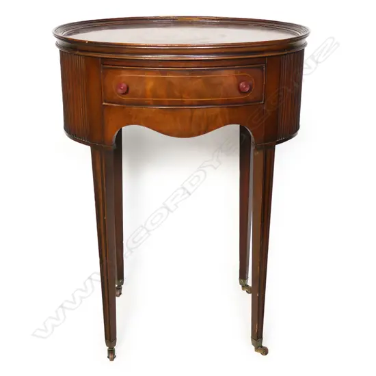 A mahogany Georgian style bedside table,