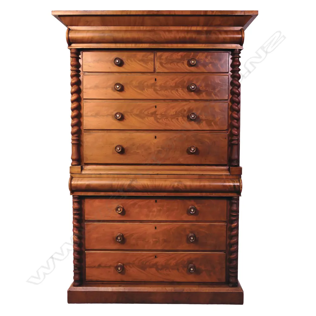 An uncommon Victorian chest on chest, Image 1++