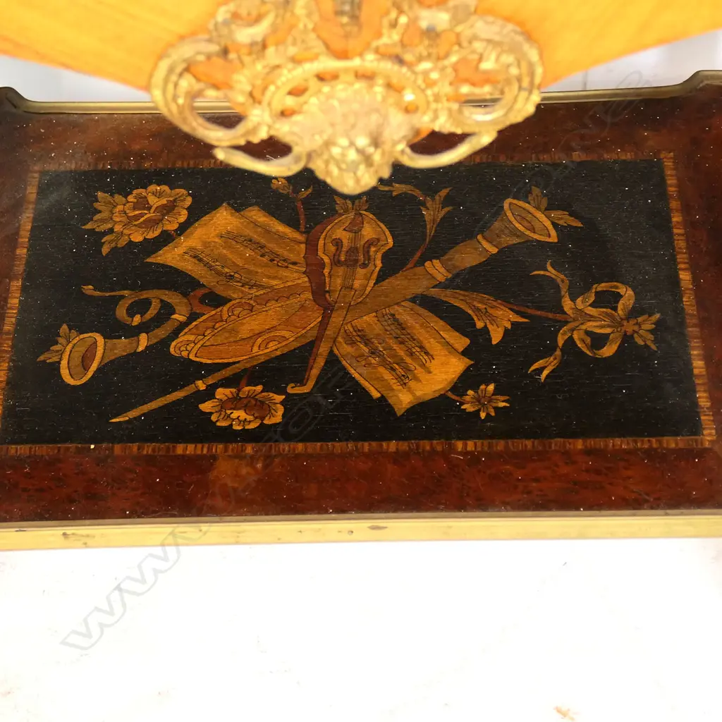 A 19thC French secretaire/music cabinet, Image 1++