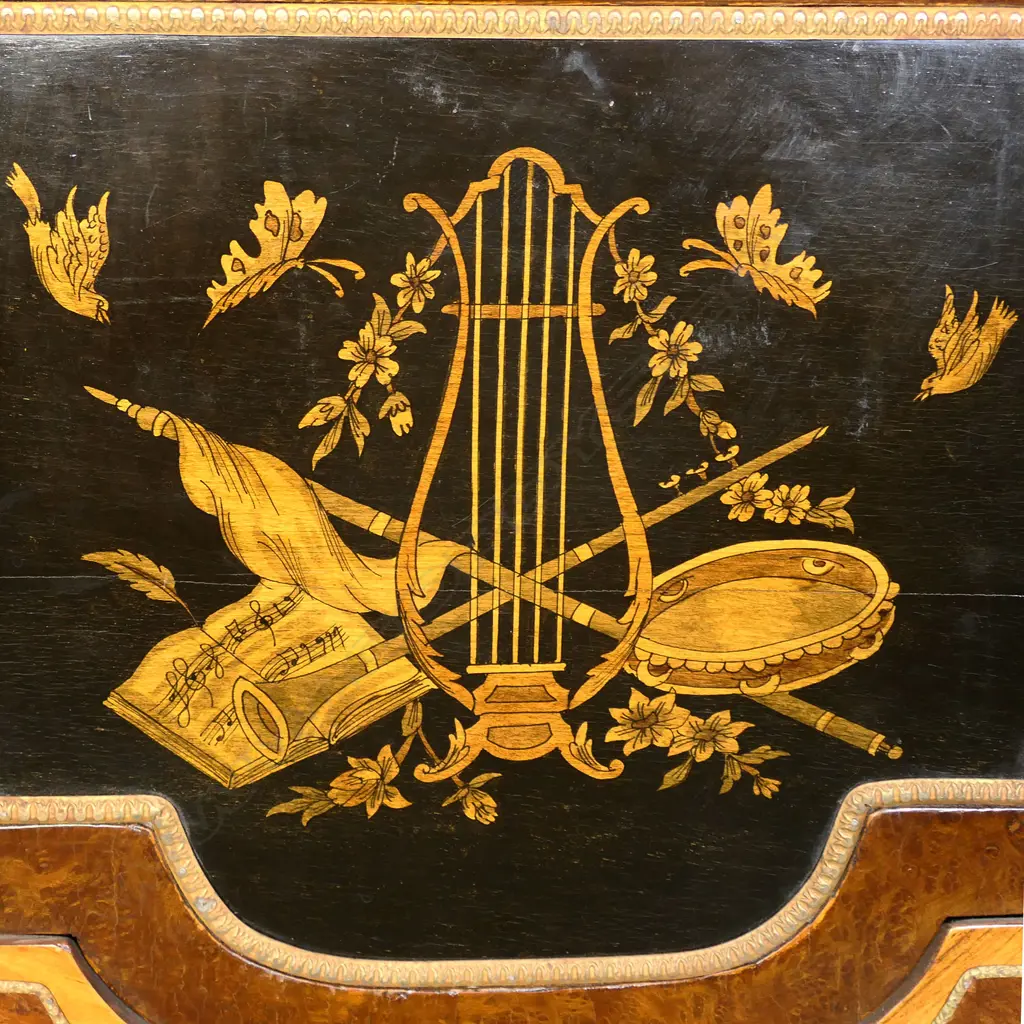 A 19thC French secretaire/music cabinet, Image 1++