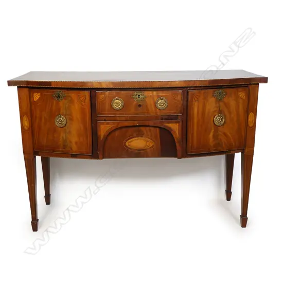 A Sheraton revival small proportion sideboard,