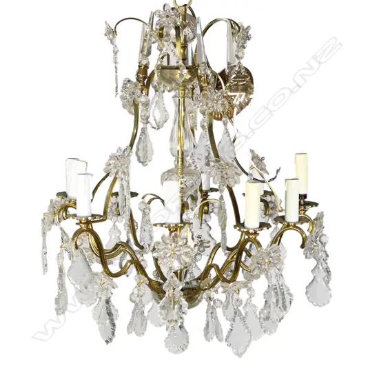 A French antique style chandelier,