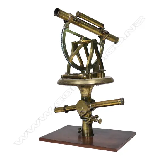 A double telescope theodolite by Adams of London,