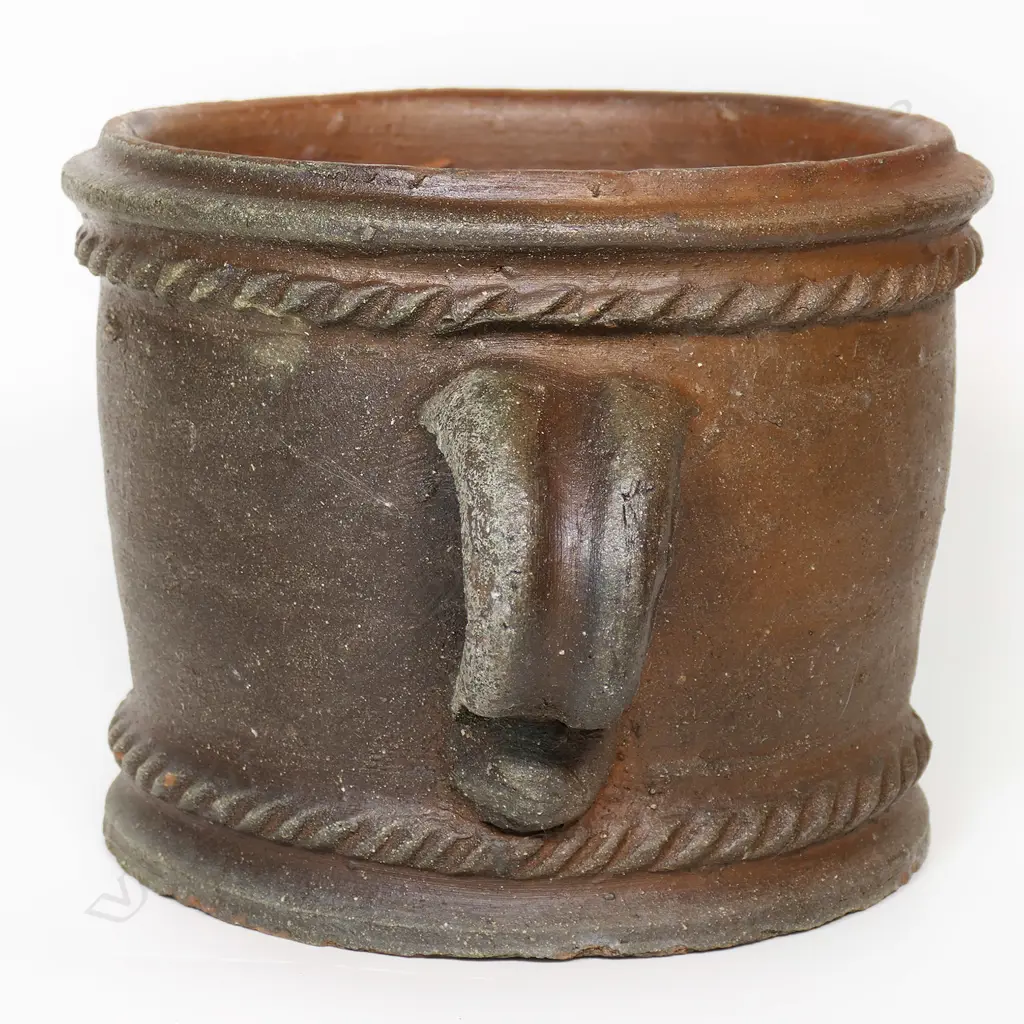 Attributed Barry Brickell (1935 - 2016) lobe handled planter, Image 1++