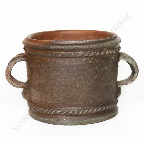 Attributed Barry Brickell (1935 - 2016) lobe handled planter,