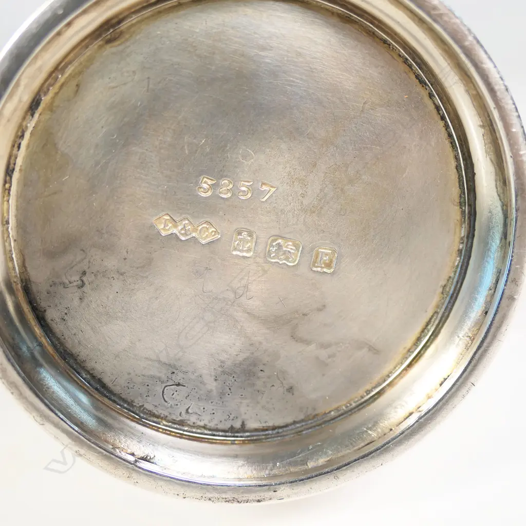 A fine pair of Liberty and Co silver cafe au lait pots, Image 1++